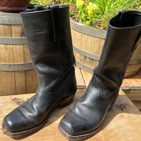Black Mens Frye Nash Roper size 9 Tall Boots main image 4